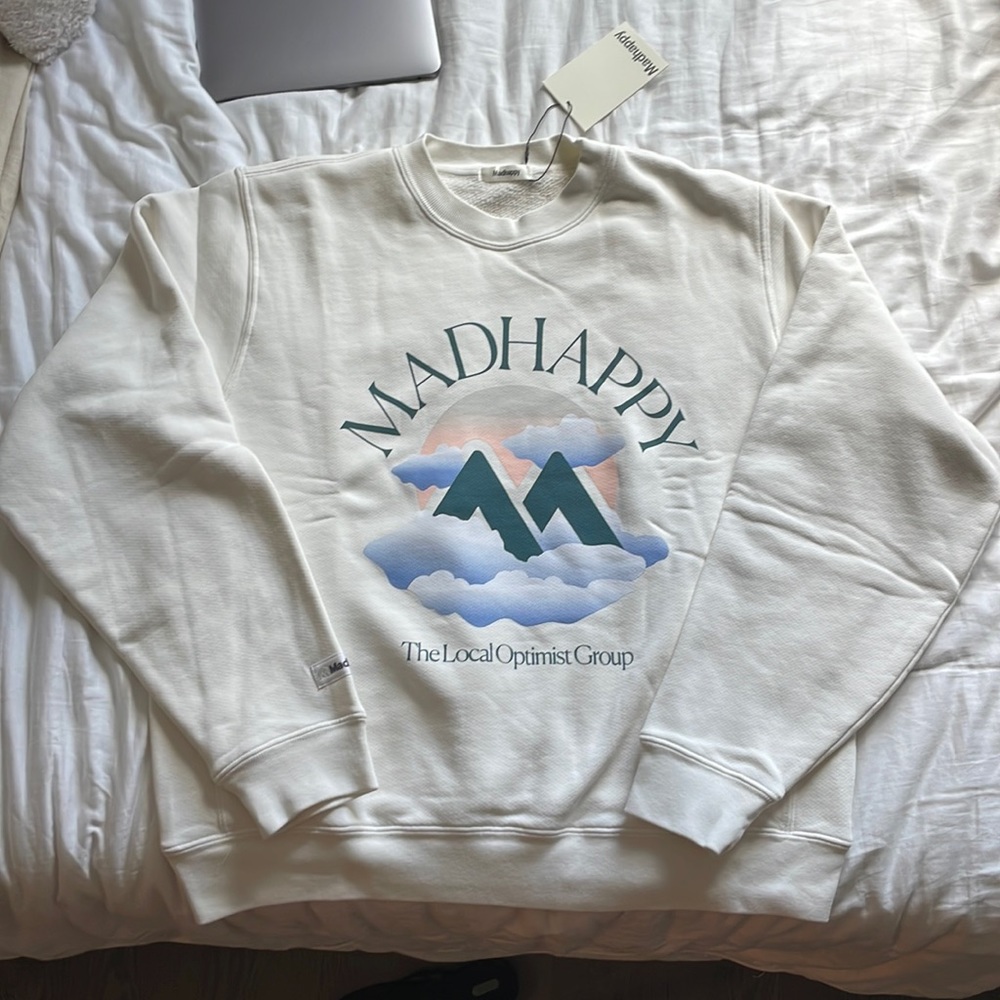 BNWT RARE Madhappy Outdoors Misty Fleece Crewneck Sweatshirt
